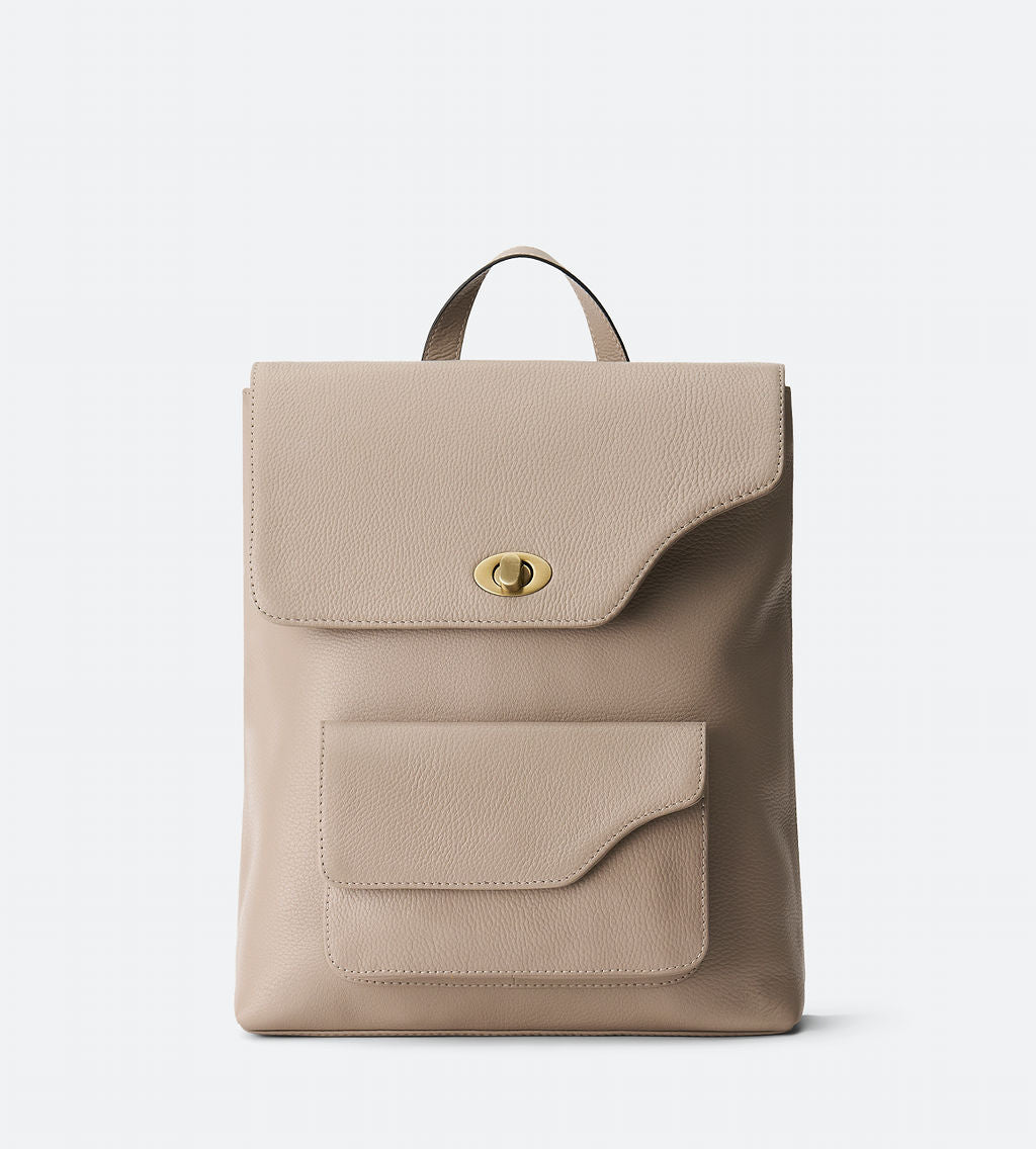 ash start leather backpack Large Backpack with Front Pocket