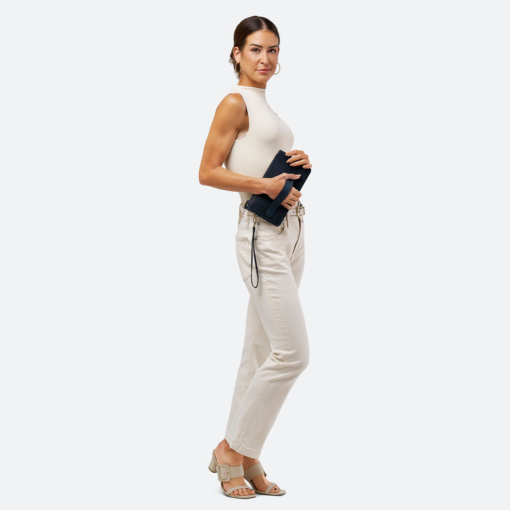Crazy Horse Leather Metro Clutch