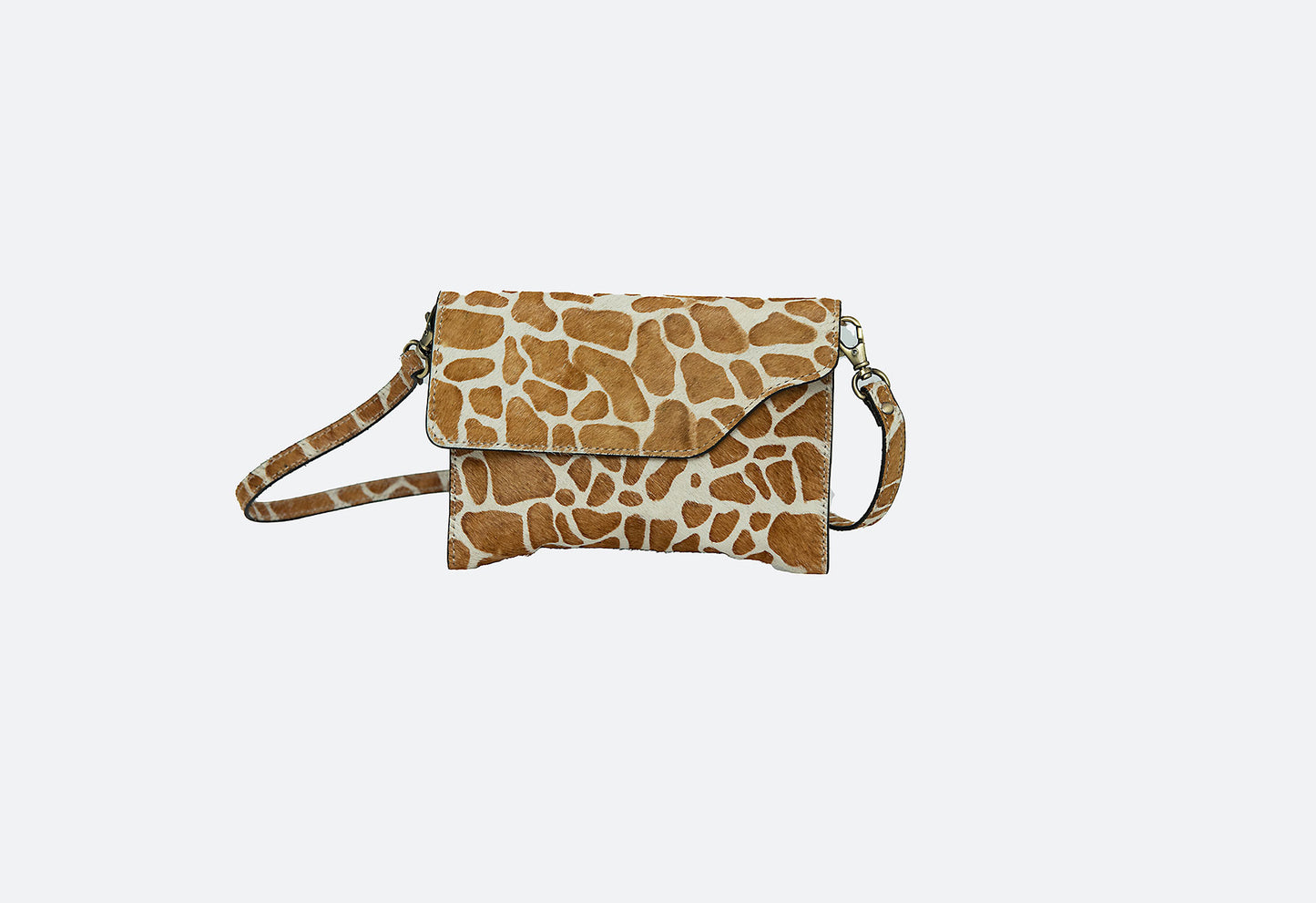 Fun and Flirty Faux Animal Crossbody Clutch - The Stella
