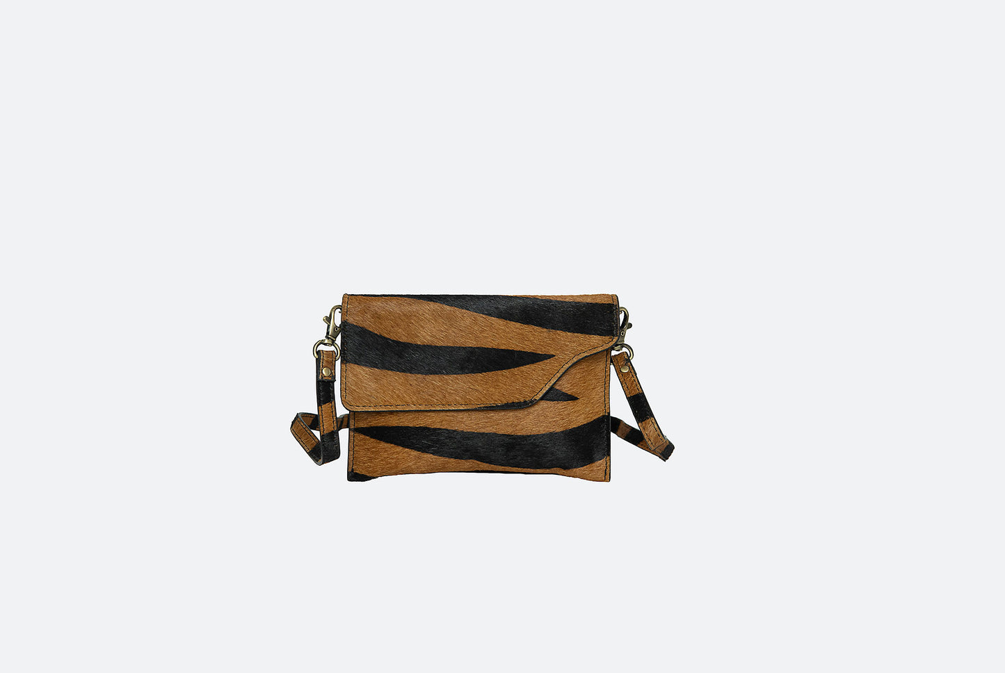 Fun and Flirty Faux Animal Crossbody Clutch - The Stella