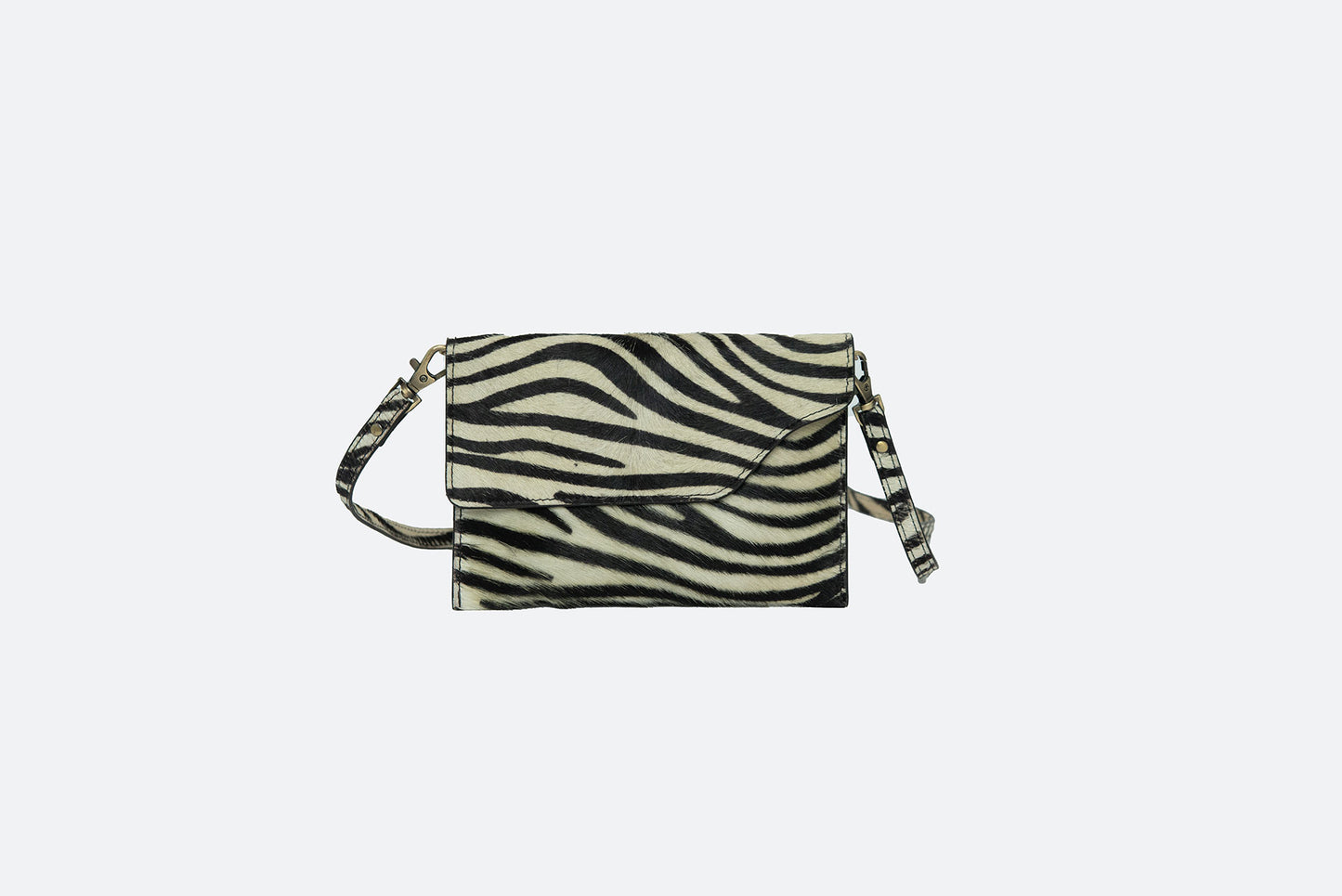 Fun and Flirty Faux Animal Crossbody Clutch - The Stella