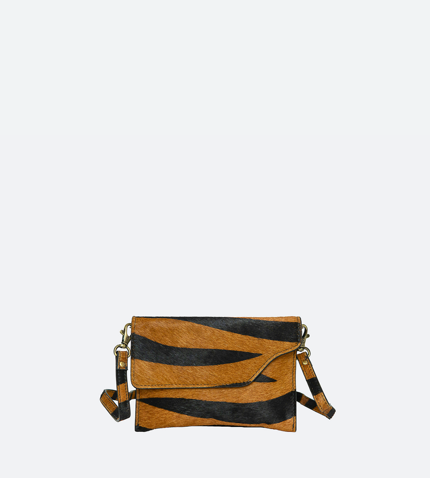 Fun and Flirty Faux Animal Crossbody Clutch - The Stella