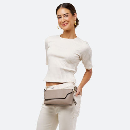 Pebbled Belt/Crossbody Bag - The Kim