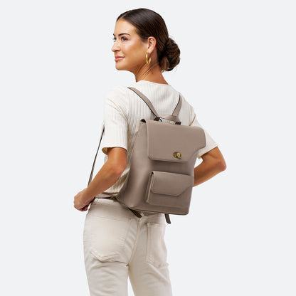 Large Backpack with Front Pocket - The Janette