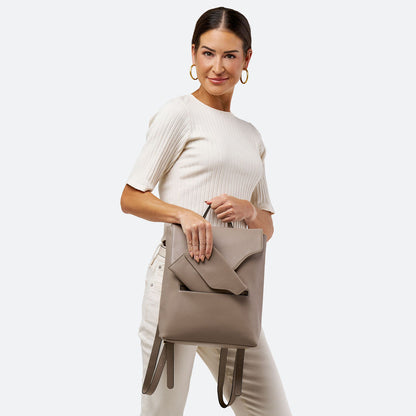 Large Backpack with Removable Clutch/Crossbody - The Cynthia