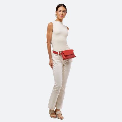Pebbled Belt/Crossbody Bag - The Kim