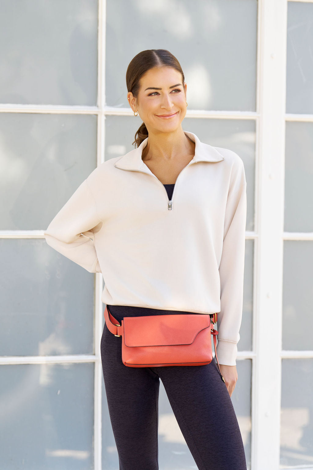 Pebbled Belt/Crossbody Bag - The Kim