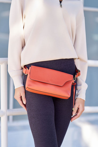 Pebbled Belt/Crossbody Bag - The Kim