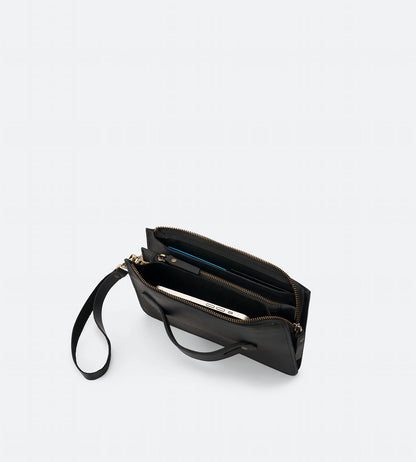 Crazy Horse Leather Metro Clutch