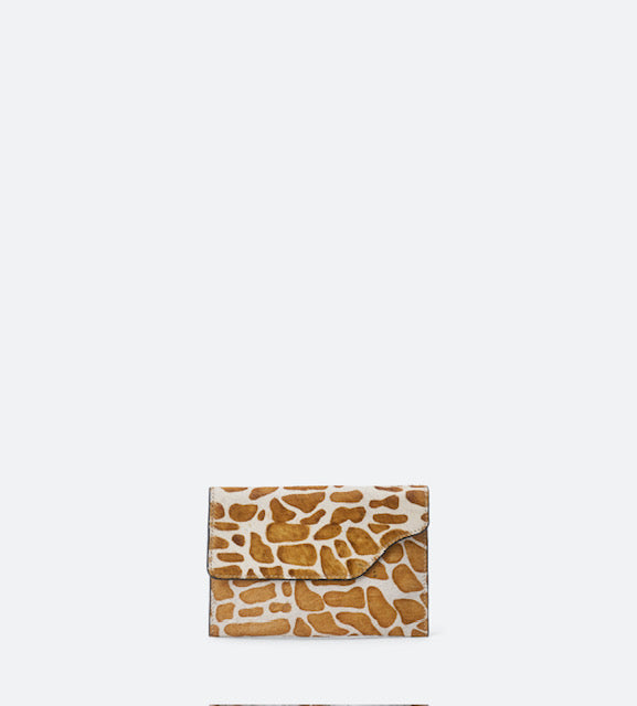 Fun and Flirty Faux Animal Crossbody Clutch - The Stella