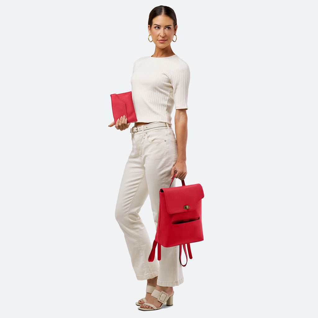 Large Backpack with Removable Clutch/Crossbody - The Cynthia