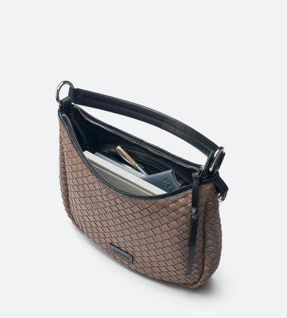 Suede Leather Hand Woven Hobo Purse - The Gloria