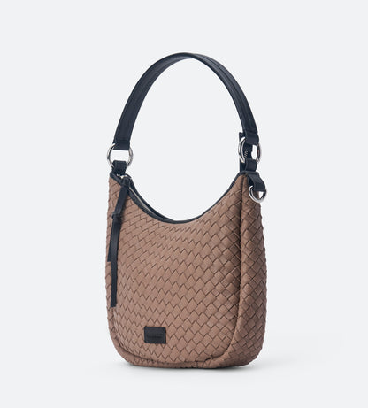 Suede Leather Hand Woven Hobo Purse - The Gloria
